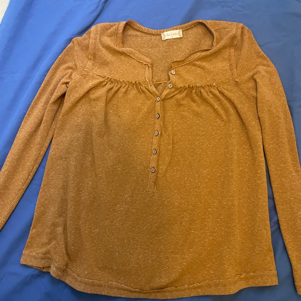 Altar’d State orange long sleeve shirt, small